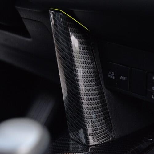 Carbon Fiber Down Dashboard Pillar Trim For Toyota RAV4 2014 2015 2016 Interior Car Instrument Sticker For Toyota RAV4 2017 2018