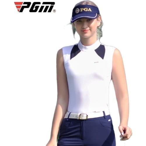 Women New Golf Shirt Latest Spring Summer Shirt Slim-Fit Sleeveless Breathable T Shirt