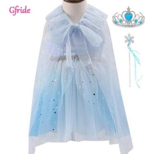 Infant Baby Girl Dress With Wands Crown Tulle Baptism Dresses Girls 1st Year Birthday Sequin Party Wedding Clothing