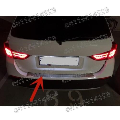 Fit For BMW X1 E84 2009 2010 2011 2012 2013 2014 2015 Rear Bumper Protector Sill Trunk Rear guard Tread Plate cover Trim