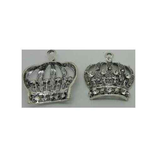 Zinc alloy pendant jewelry accessories diy handmade material charms crown