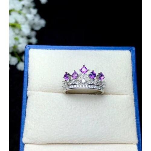 Simple and exquisite 925 Silver Amethyst Ring, special price to attract attention