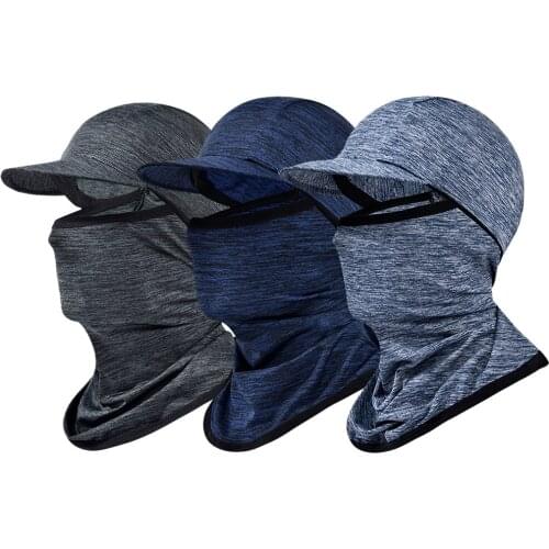 Ice Silk Sun Protection Headgear Cover Summer Fishing Breathable Seamless Scarf Motorcycle Riding Sunscreen Headgear Cover