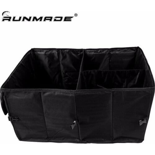 Runmade Car Stowing Tidying Folding Storage Box Multi-Use Tools Organizer Car Portable Storage Bag Black