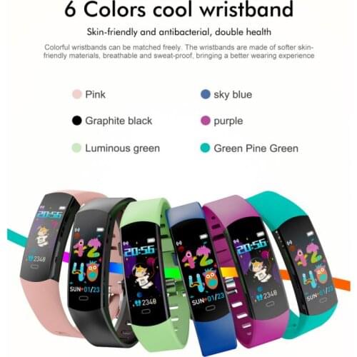 H8 Childrens SmartWatch Heart Rate Sleep Monitor Movement Step Counting Smart Bracelet Boy Girl For Android Apple Xiaomi Huawei
