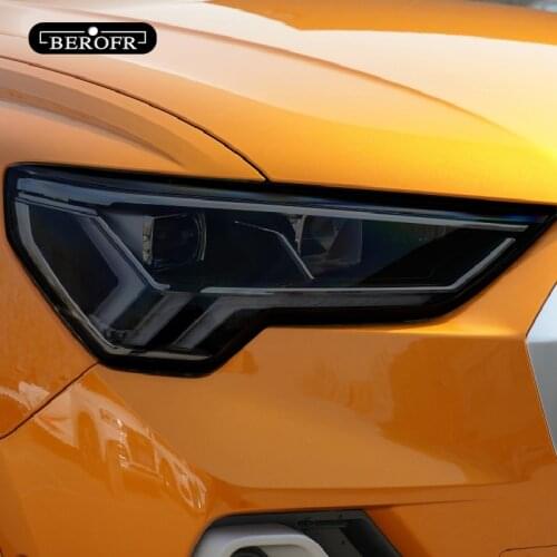 Car Headlight Tint Black Protective Film Protection Transparent TPU Sticker For Audi A3 S3 RS3 A4 A6 A7 S6 Q3 Q5 Q7 Accessories