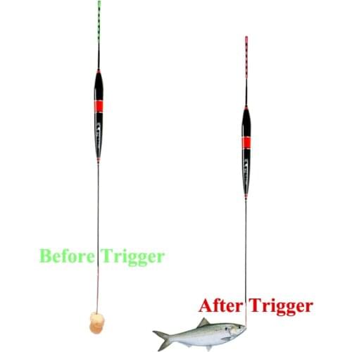 Smart Fishing Float Alarm Fish Bait LED Light Change Color Automatic Night Electronic Buoy Strike Intelligent Bobber Basic