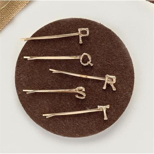 Hot 1040pcs/lot Hairpins Alloy Goldlloy alphabet Word Letters Hair Clips Women Styling Tool Hairgrip Hair pin Hair Access Clips