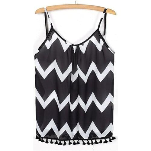 2019 summer beach new womens fashion tassels fringed white striped dress sleeveless real photo