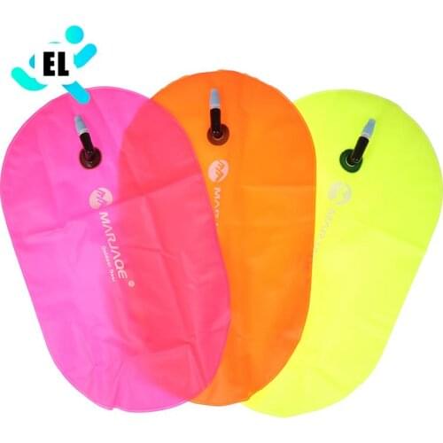 1PC PVC Swimming Buoy Safety Air Dry Tow Bag Float Inflatable Signal Drift Bag