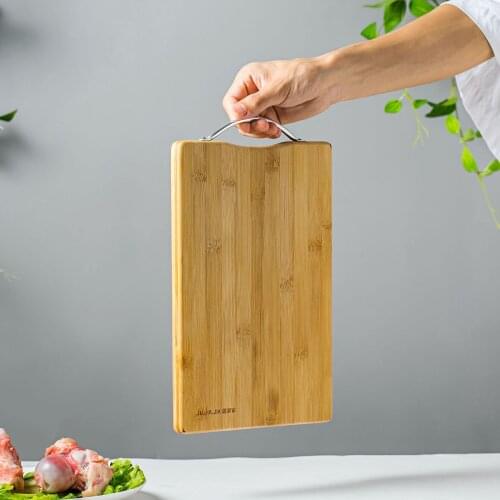 1Pc High Quality Kitchen Wooden Cutting Board Thicken Bamboo Chopping Board Block Non-slip Cutting Mat Pad Kitchen Tools