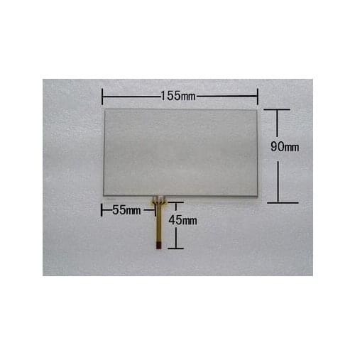 155*89 New 6.5 inch car navigation DVD resistive touch panel free shipping