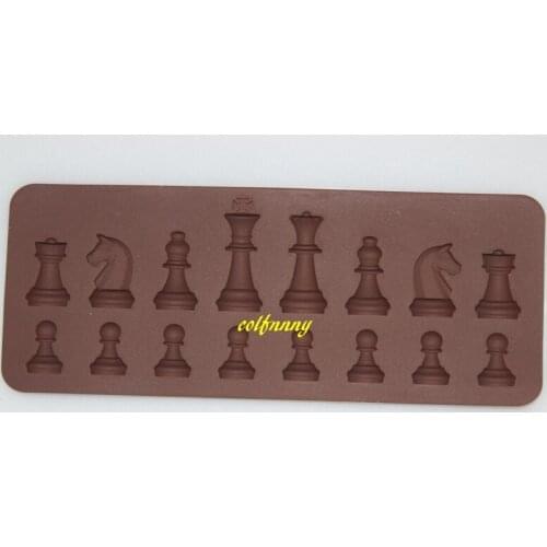 200pcs/lot Chess Shaped Silicone Mold Chocolate Mould Decorating Tools Cake Mould Fondant Sugar Craft Cake Pastry Baking Tool