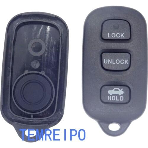 20pcs/lot 3 Button Entry Remote Control Key Case Shell Pad for 99 00 01 02 03 04 05 06 07 08 09 TOYOTA Car Key Cover Fobs