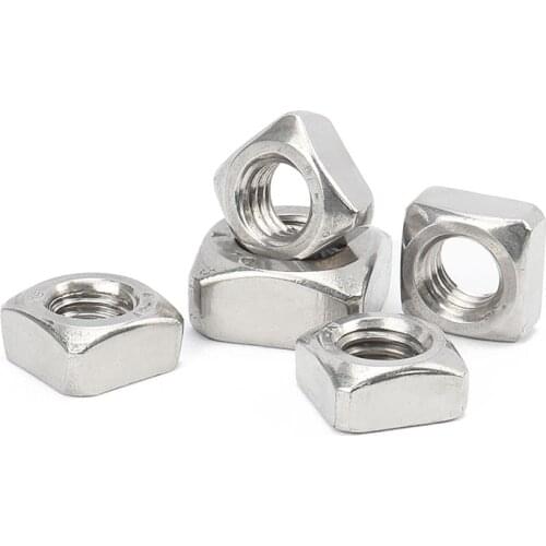5/10/20PCS A4 Stainless Steel Square Nut M3 M4 M5 M6 M8 M10 Quartet Locking Nuts Fastener
