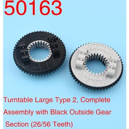50163 high-tech building block turntable large type 2 with complete components 26/56 teeth MOC turntable accessories parts toys