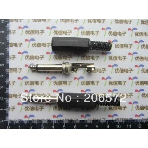 6.35mm microphone Audio plug single track