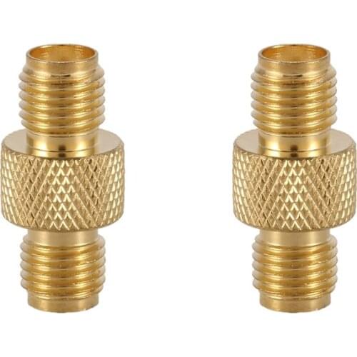 Promotion! SMA Female to Female Barrel Adapter RF Coax Connector Straight,gold