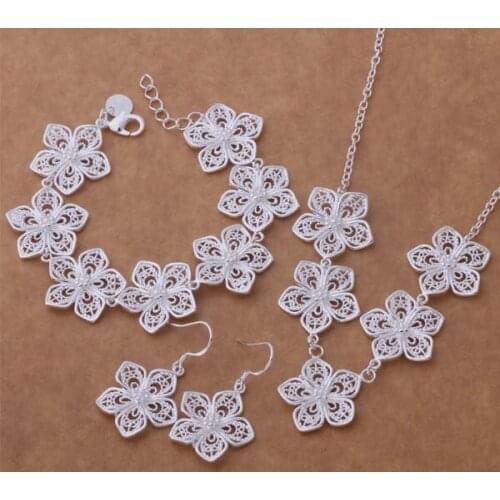 AS368 Trendy wholesale Jewelry Sets Bracelet 144 + Necklace 477 + Earring 506 /areajila bsbakjia