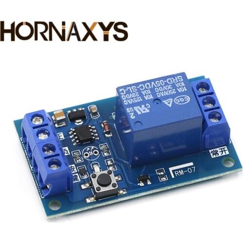 Bistable Relay Module 5V/12V Single Button Relay Module One Key Car Modification Start-Stop Self locking Car Modification Switch