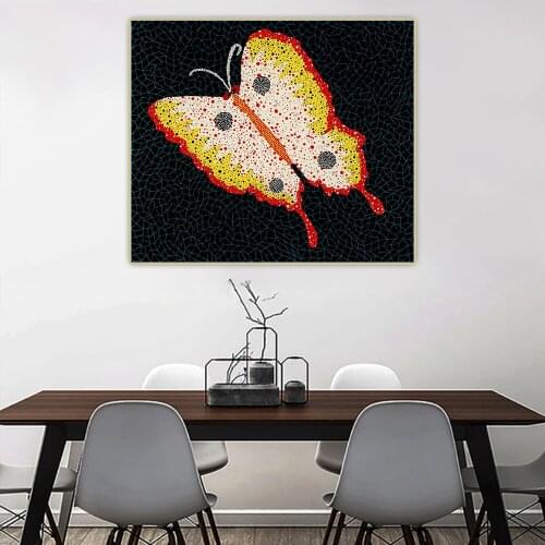 Citon Yayoi Kusama《Butterfly (K.81), 1985》Canvas Art Oil Painting Famous Artwork Picture Wall Background Decor Home Decoration