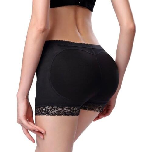 Ladies Net Yarn Breathable with Padded Hips Panties Fake Buttocks Hip Pants Buttocks Beautiful Buttocks Body Shaping Pants