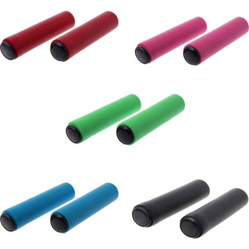 Eco-Friendly Silicone Foam MTB Grips|Memory Foam Technology & Ergonomic Design | Anti-Slip,Shockproof & Weather Bicycle Handles