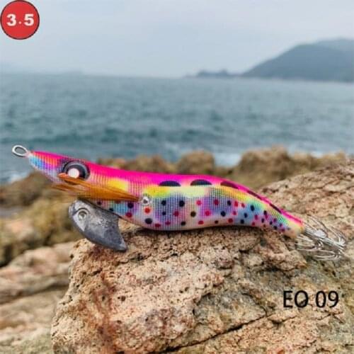 Taiwan EO luminous wood shrimp soft silk needle ink fake bait big tail squid hook 20 g sea fishing lure 3D simulation eyes
