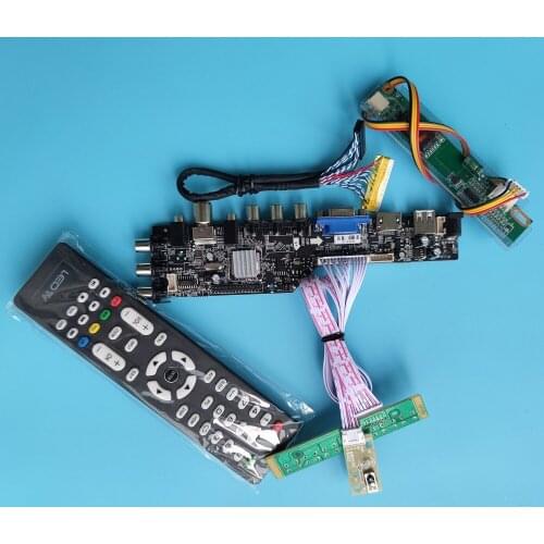 Kit for B170PW06 V.2 30pin 1440X900 1 CCFL USB AV digital 17" HDMI LCD Controller board TV Panel VGA DVB-T DVB-C monitor