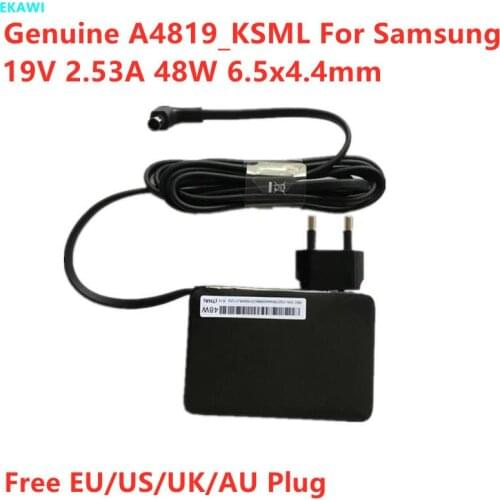 Genuine A4819_KSML 19V 2.53A 48W BN44-00886D AC Adapter For Samsung V32F390SEXXXU ODYSSEY G5 HW-M360 Power Supply Charger