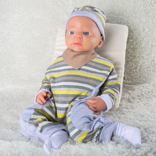 22'' Lifelike Reborn Baby Doll BOY Full Body Silicone Toddler Baby 5KG