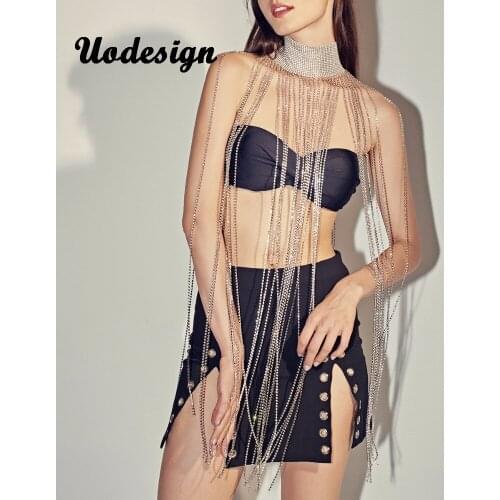 Sexy Fashion New Women Harness Body Jewelry Jewelry Unique Tassle Bra Body Jewelry Beach Chain Party Jewellery