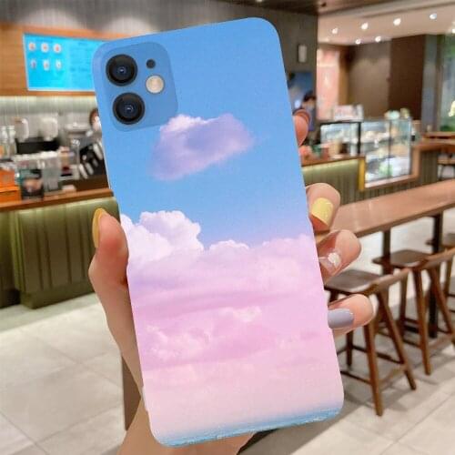 TPU Silicone Phone Case For Samsung Galaxy S21 Plus S20 FE Ultra S10 S9 S8 S7 Edge S10E Note 20 10 Lite Painted Sky Pattern Case