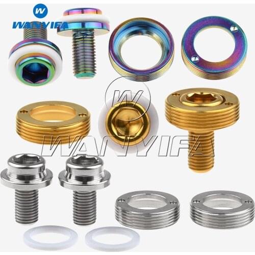 Wanyifa Titanium Ti Bicycle Screw M8x15mm Chain Wheel Crank Bolt Extractor Pack of 2