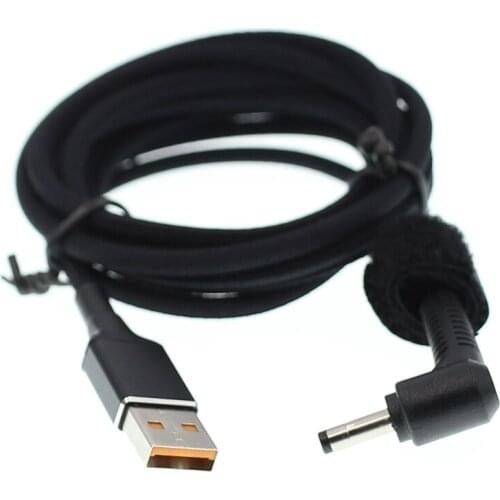USB To 4.0x1.7mm Power Cable For Redmi Book Lenovo ideaPad 65W 20V Laptop Adaptor Cord 1.8m