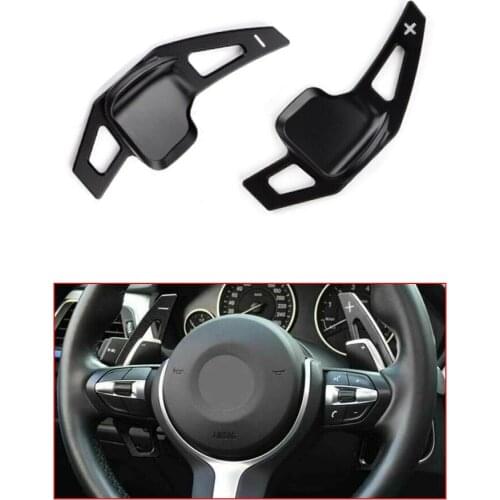 Yubao Black Steering Wheel Gear Shift Paddle Aluminum Alloy Shift Paddle For BMW 1/2/3/4/5/6 Series X1 X4 X5 X6 i8