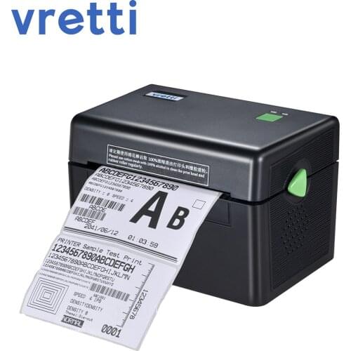 Vretti DT108B 4 Inch Label Printer Portable Functional Thermal Printer Support USB Bluetooth Interface152mm/s Barcode Printer