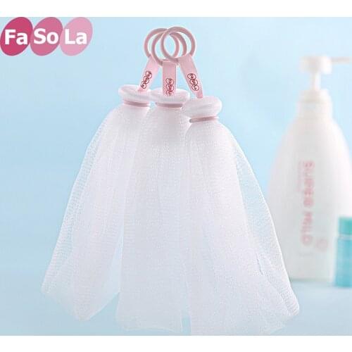 Japan Wash Face Soap Foaming Net Bath Shower Soap Blister Bubble Mesh Body Cleansing Nets Bath Washing Tool Bathroom Accessories