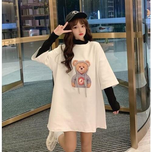 Winter new Spring and autumn winter sleeve t shirt women o-neck tee shirt femme cotton loose basic tshirt