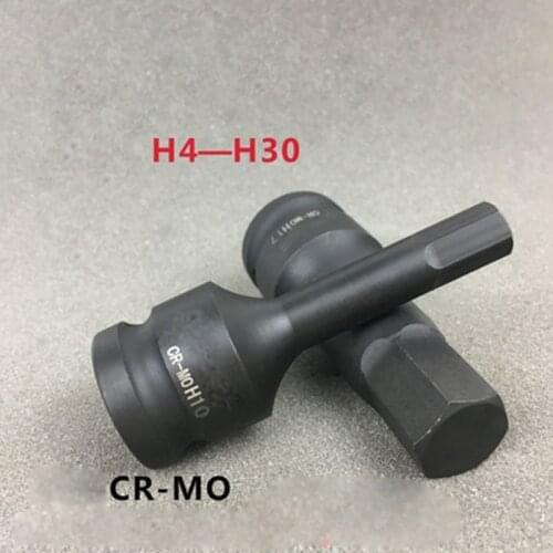 1/2 Drive Impact Hex Bit Socket Set CR-MO Screwdriver Bits Set Impact Adapter Head for Torque Spanner Ratchet Socket Wrench