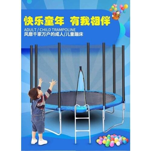 14 Feet Trampoline With Safety Net & Ladder For Kids & Adults 428cm Dia 250cm Tall Bouncing Bed Bear 600kg Home Outdoor Use