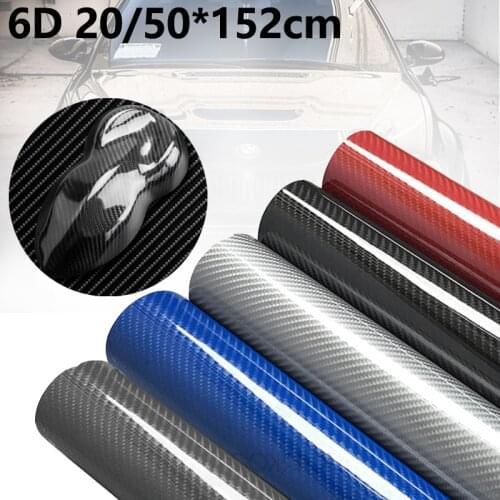 152*50cm High Glossy 6D Carbon Fiber Wrapping Vinyl Film Motorcycle Tablet Stickers And Decals Auto Accessories Car Styling