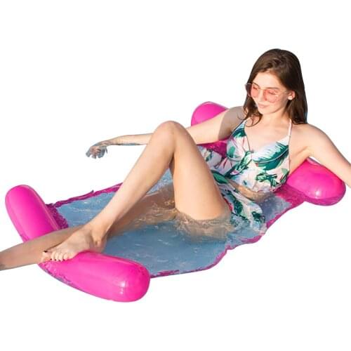 2021 Water Hammock recliner Inflatable Swimming Pool Float bed Swimming Mattress Pool Party Toy