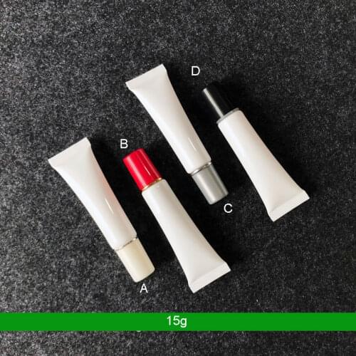 300pcs 15g 15ml Plastic Soft Tube Empty Cosmetic Packaging Eyeshadow Eyeliner Eye Serum Cream Tubes Sample Medicine Containers