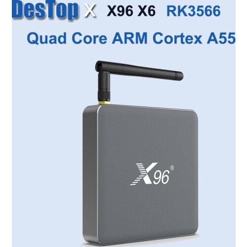 5PCS X96 X6 TV Box Android 11 8GB RAM 128GB ROM Rockchip RK3566 4K 2T2R MIMO Wifi 1000M 4G 64GB 32GB Media Player Set top box