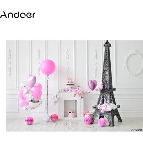 Andoer backgrounds for photo studio Photography Background Birthday Backdrop Cake Balloon Children Baby Girl Kids