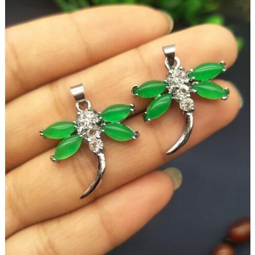 Free Shipping Malay jade inlaid with silver jade pendant