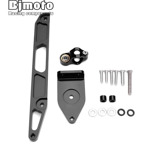 BJMOTO CNC Moto Steer Support For Yamaha XJR1300 2002-2015 Motorcycle Adjustable Steering Stabilize Damper Bracket Mount kit