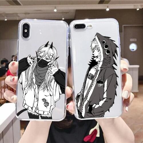 Chainsaw Man Makima Power Phone Case For Huawei P Mate P10 P20 P30 P40 10 20 Smart Z Pro Lite 2019 transparent soft bumper