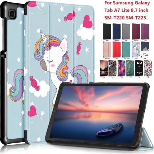 For Samsung Galaxy Tab A7 Lite 8.7 inch SM-T220 SM-T225 Smart Leather Flip PU Stand Case For For Samsung Galaxy Tab A7 Lite 8.7